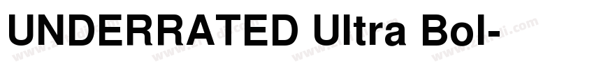 UNDERRATED Ultra Bol字体转换